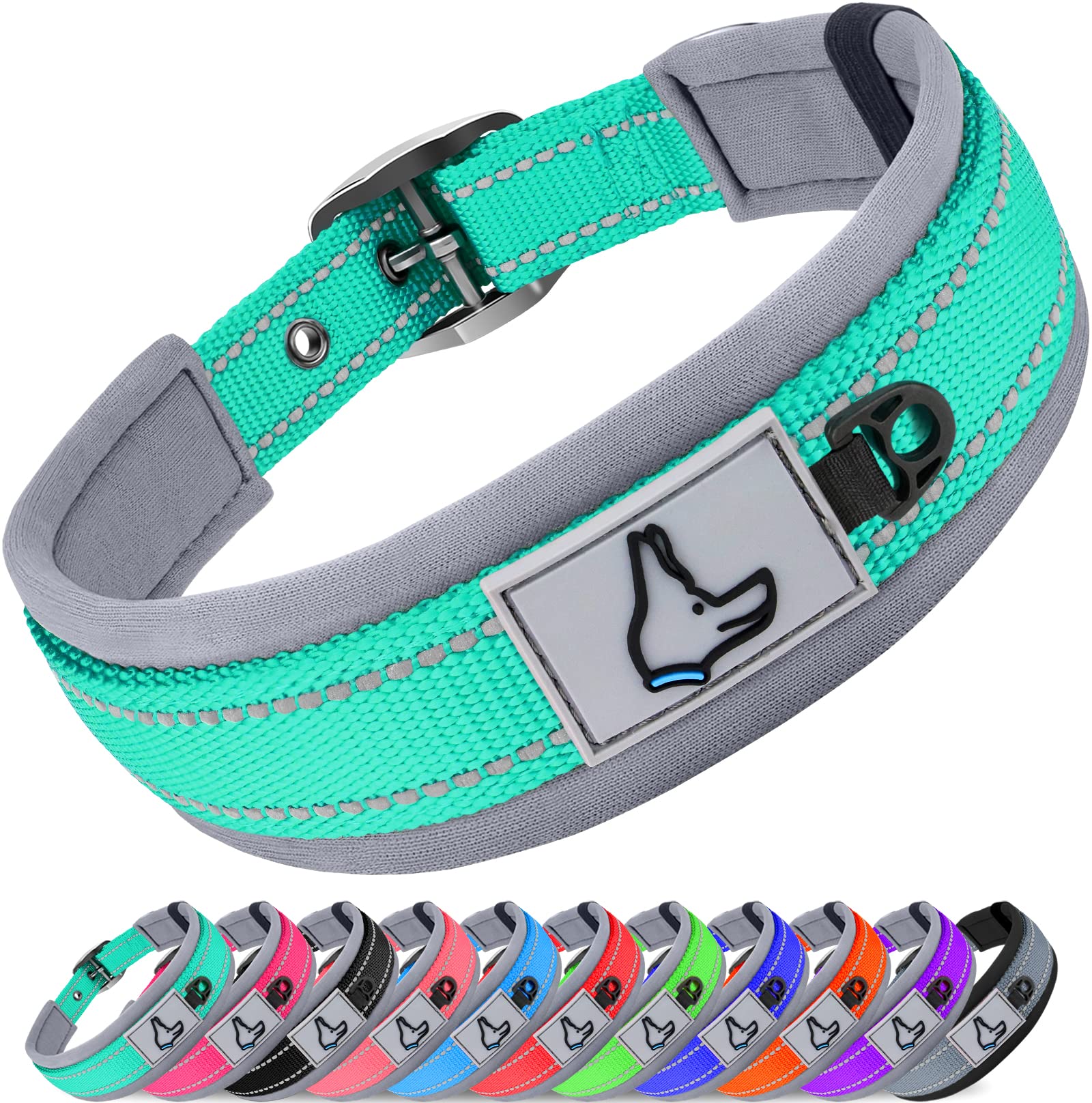 Foto 2 pulgar | Collar Para Perros Joytale Acolchado De Neopreno Para Perros Medianos, 11 Colores - Venta Internacional.