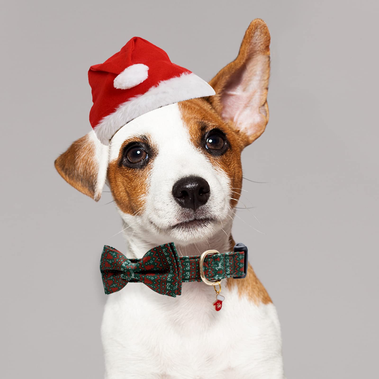 Foto 6 | Collar Navideño Para Perros De Algodón Con Pajarita Para Perros Pequeños, Medianos Y Grandes - Venta Internacional.