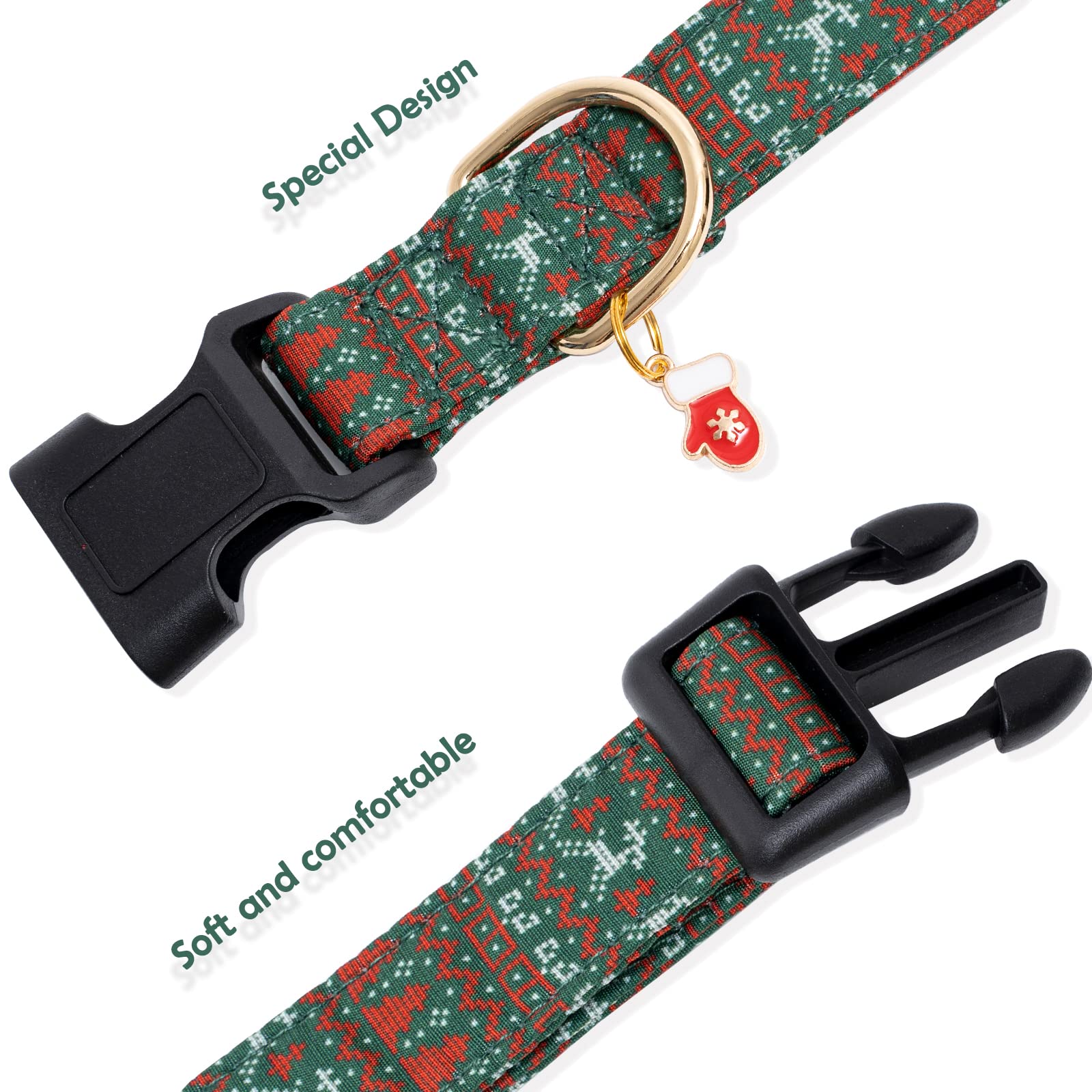 Foto 8 pulgar | Collar Navideño Para Perros De Algodón Con Pajarita Para Perros Pequeños, Medianos Y Grandes - Venta Internacional.