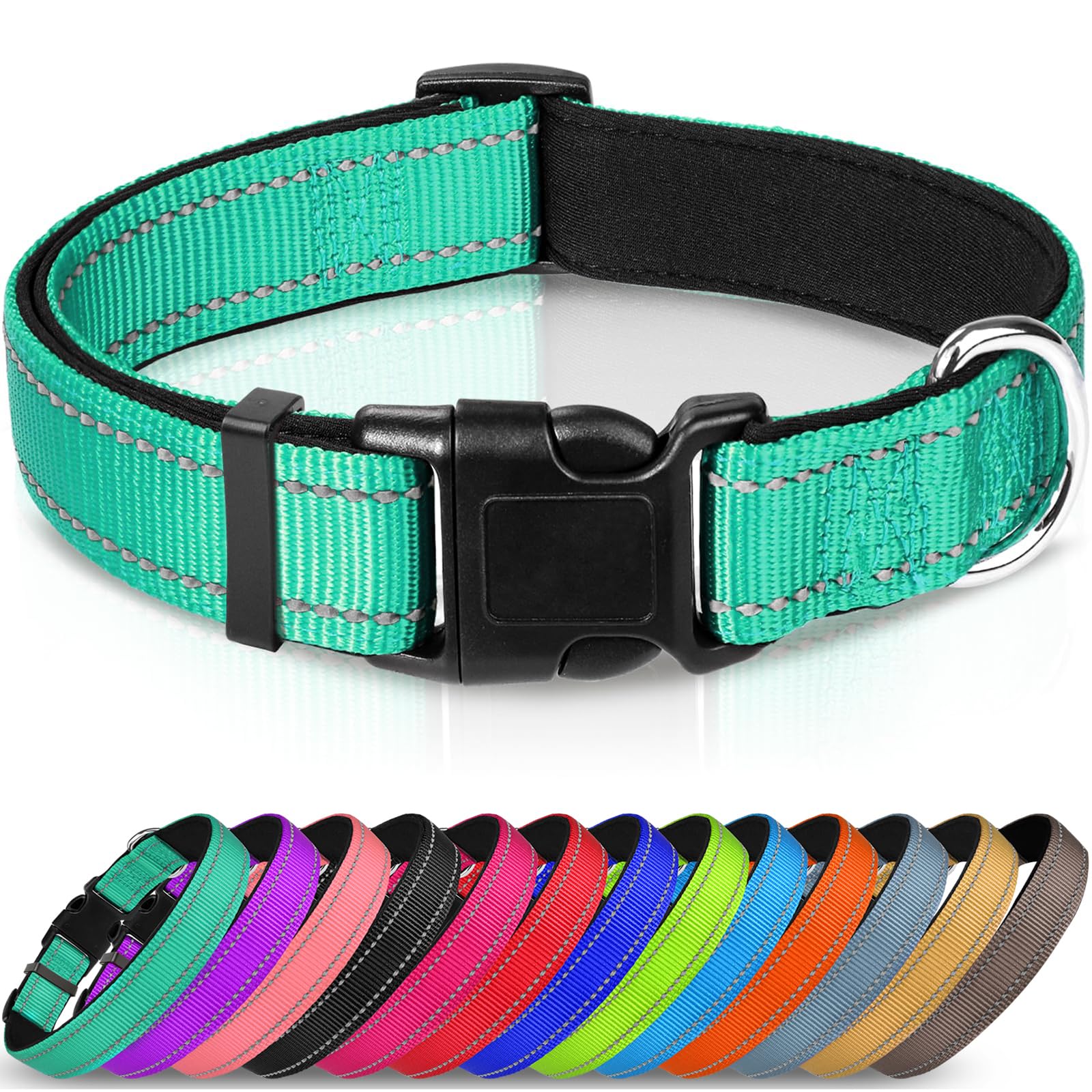 Collar Para Perro Joytale, Reflectante, Acolchado De Neopreno Suave - Venta Internacional.