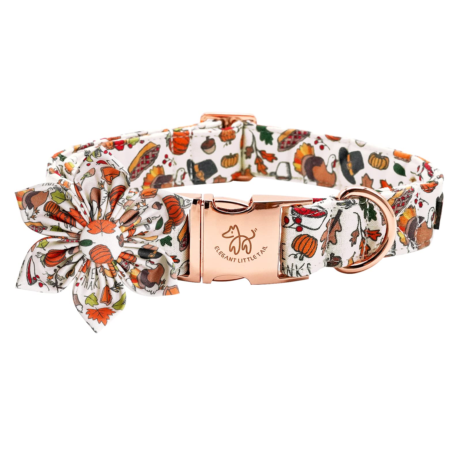 Foto 2 pulgar | Collar Para Perro Elegante Colita Con Tema Floral De Otoño - Venta Internacional.