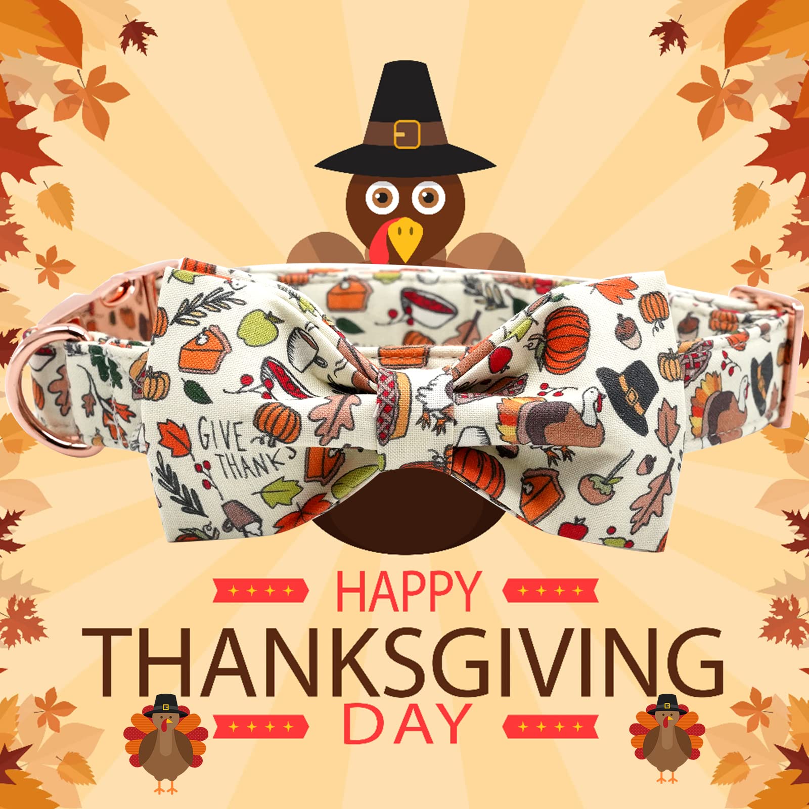 Foto 4 pulgar | Collar Elegante Con Forma De Cola Pequeña En Forma De Otoño Con Lazo Para Perro, Talla L - Venta Internacional.