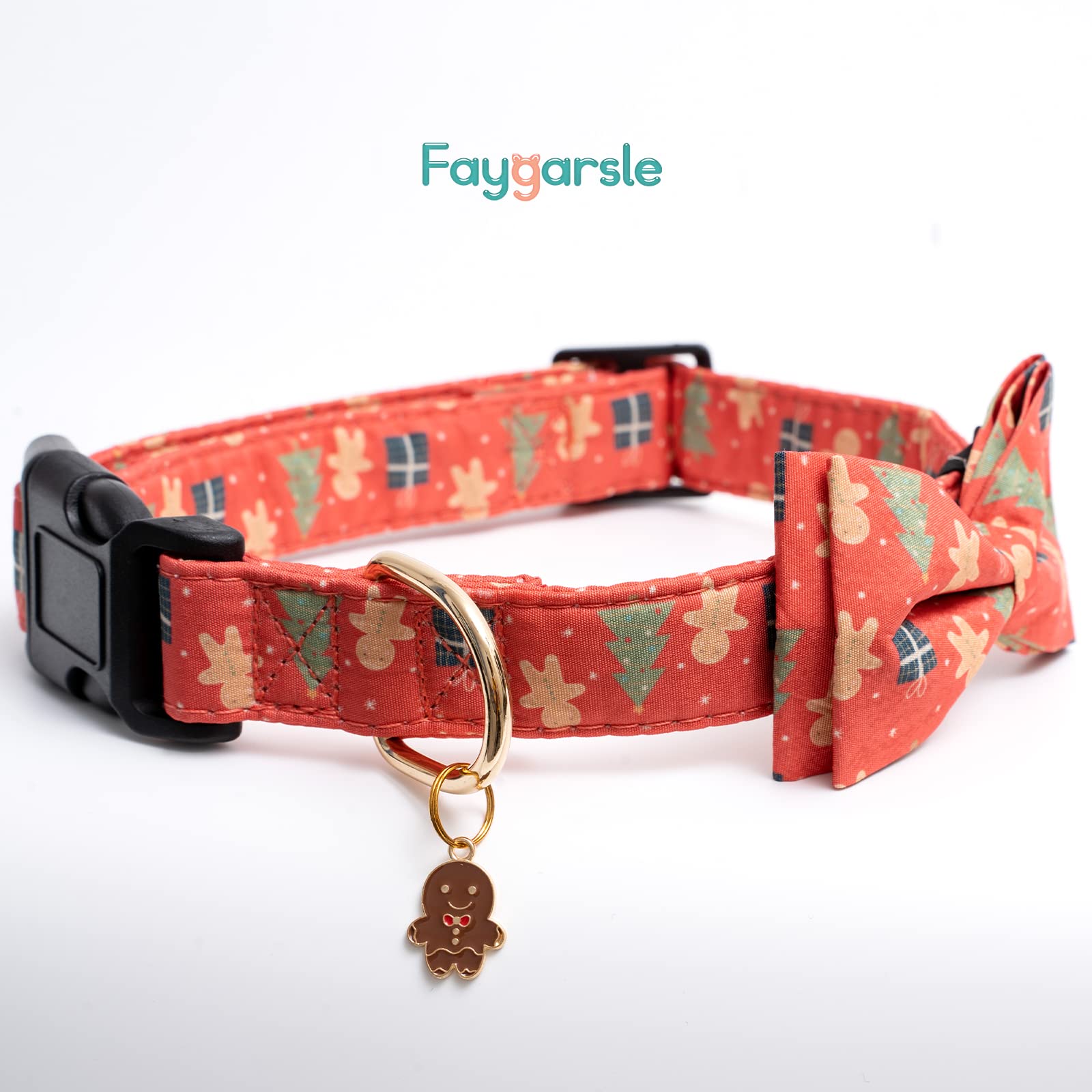 Foto 4 pulgar | Collar Navideño De Algodón Con Pajarita Verde Y Rojo Para Perros - Venta Internacional.