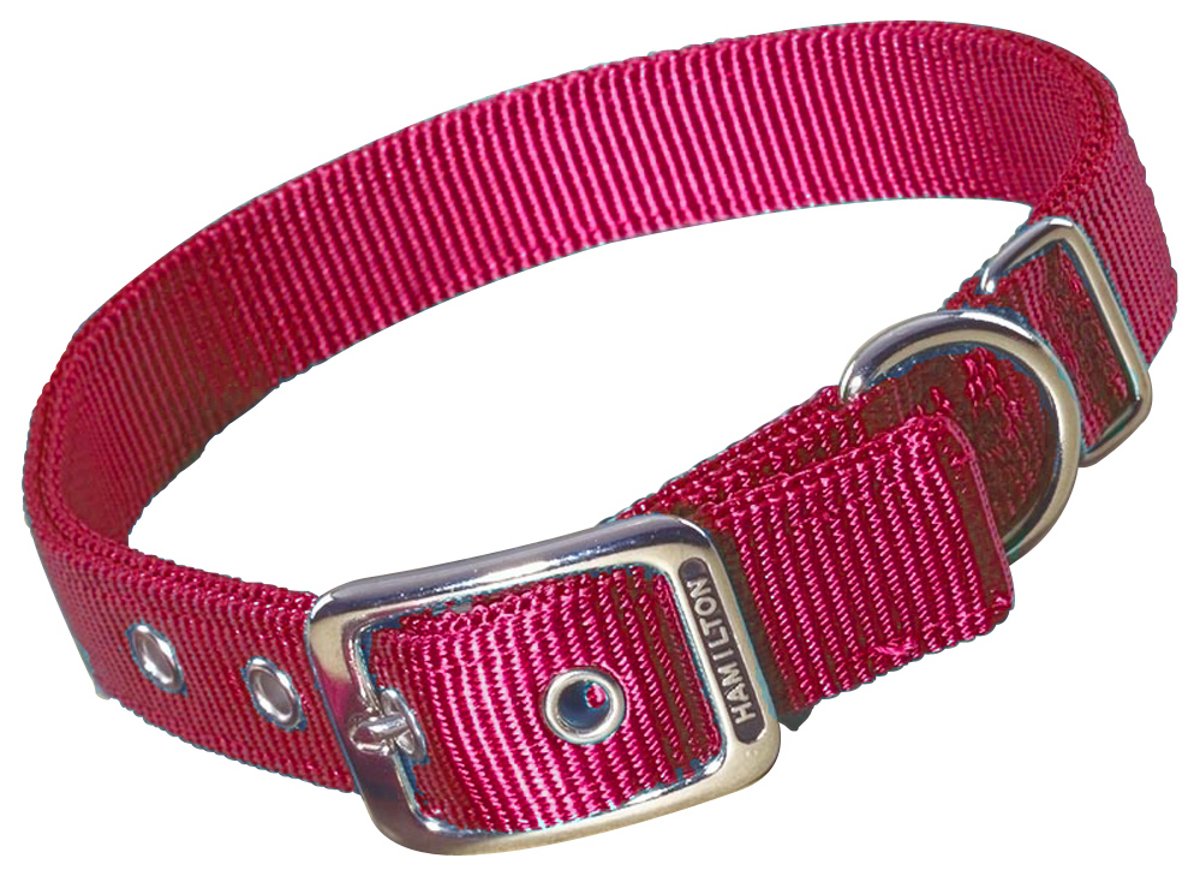 Foto 2 pulgar | Collar Para Perro Hamilton De Doble Grosor De Nailon Deluxe, 2,54 X 50,8 Cm, Rojo - Venta Internacional.