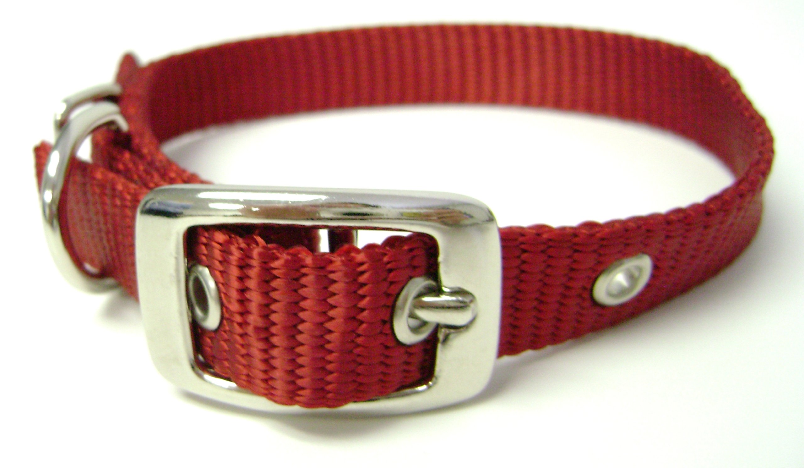 Foto 2 pulgar | Collar Para Perro Hamilton Deluxe De Nailon, Grosor Único, 1,6 X 45 Cm, Rojo - Venta Internacional.