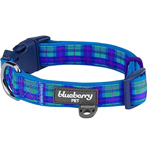 Foto 2 pulgar | Collar Para Perro Blueberry Pet Scottish Hudson Blue Plaid, Tamaño Grande - Venta Internacional.