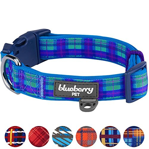 Foto 8 pulgar | Collar Para Perro Blueberry Pet Scottish Hudson Blue Plaid, Tamaño Grande - Venta Internacional.