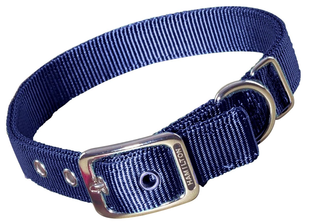 Collar Para Perro Hamilton Deluxe, Doble Grosor, Nailon, 2,5 Cm X 56 Cm - Venta Internacional.