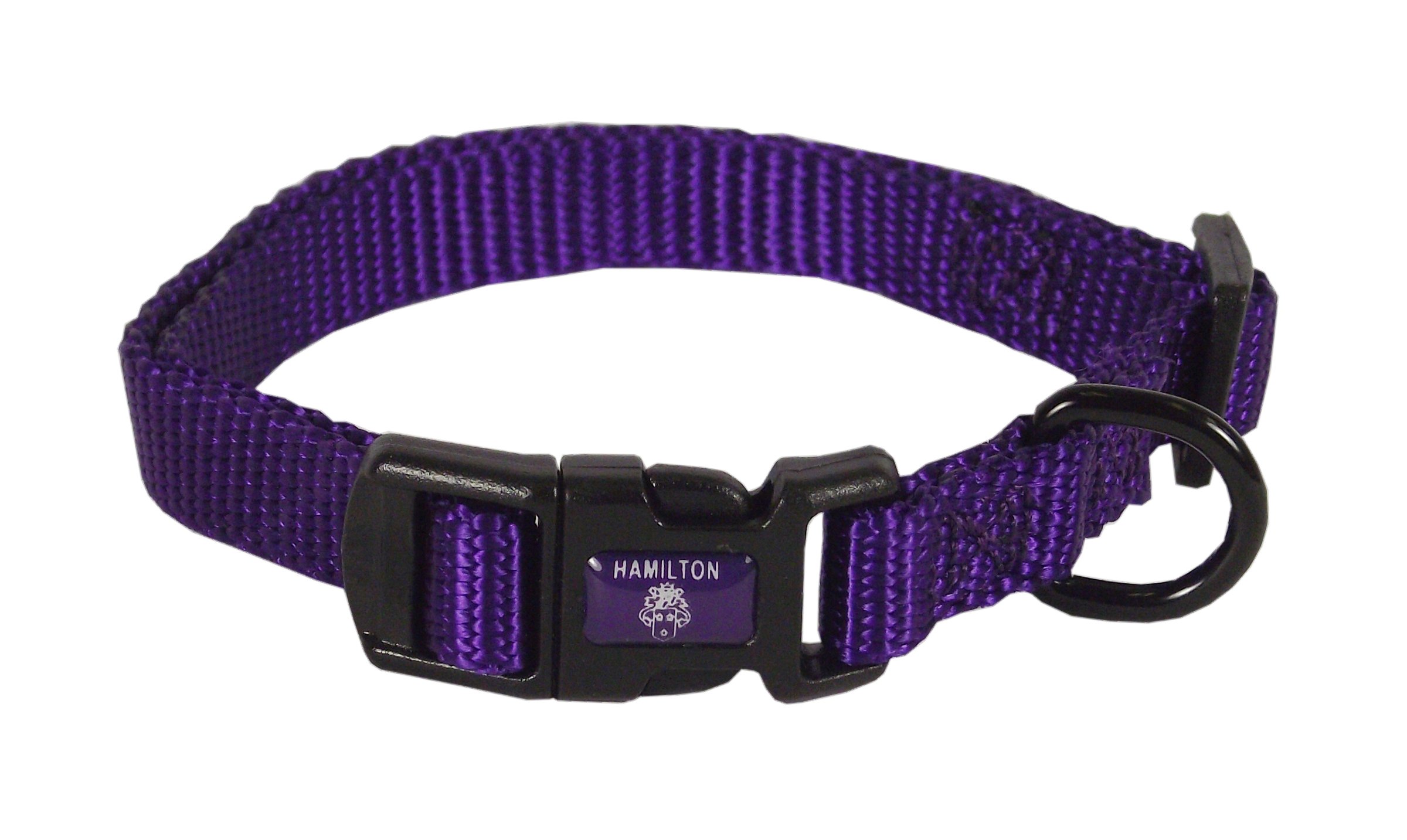 Foto 2 pulgar | Collar Para Perro Hamilton Ajustable De Nailon Morado De 7 A 12 Pulgadas - Venta Internacional.