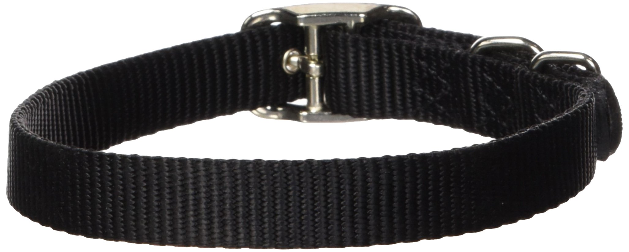 Collar Para Perro Hamilton Deluxe De Nailon, Grosor Único, 1,6 X 45 Cm, Negro - Venta Internacional.