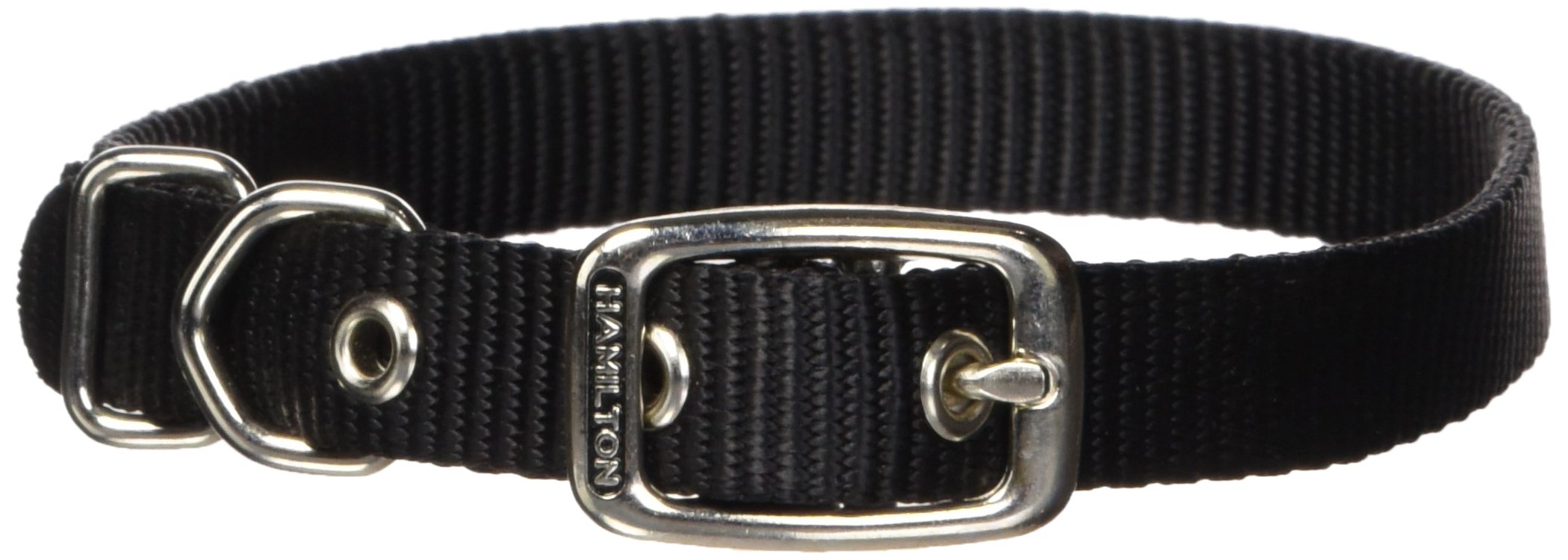 Foto 3 pulgar | Collar Para Perro Hamilton Deluxe De Nailon, Grosor Único, 1,6 X 45 Cm, Negro - Venta Internacional.