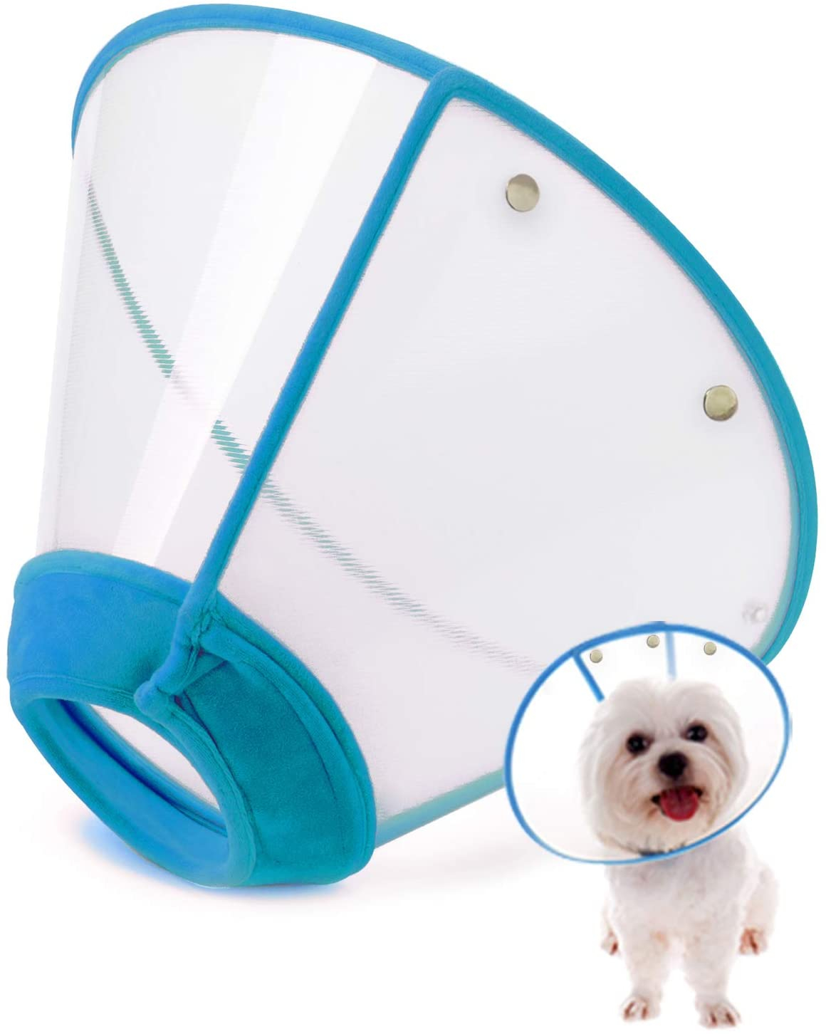 Foto 2 pulgar | Collar De Recuperación Ajustable Para Mascotas Con Forma De Cono De Gato, Borde Suave, Plástico - Venta Internacional.