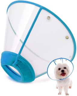 Foto 1 | Collar De Recuperación Ajustable Para Mascotas Con Forma De Cono De Gato, Borde Suave, Plástico - Venta Internacional.