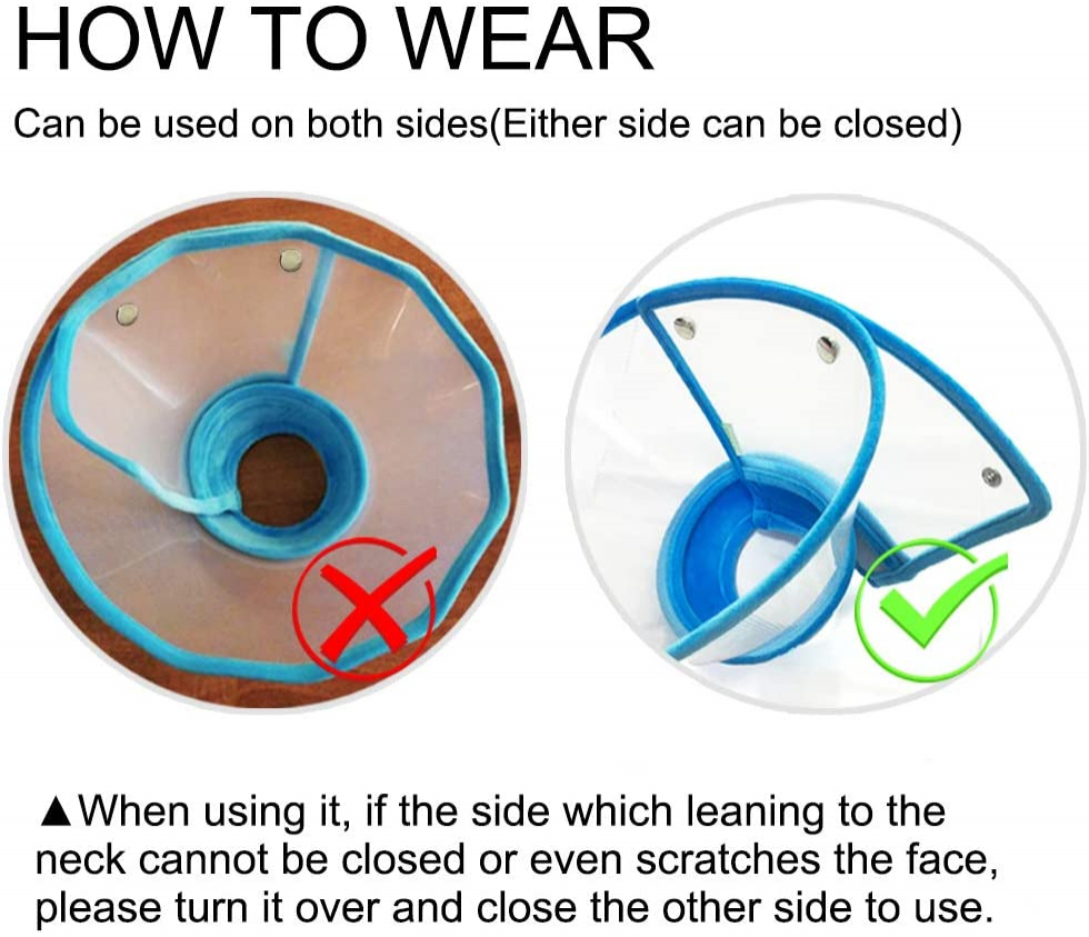 Foto 6 pulgar | Collar De Recuperación Ajustable Para Mascotas Con Forma De Cono De Gato, Borde Suave, Plástico - Venta Internacional.