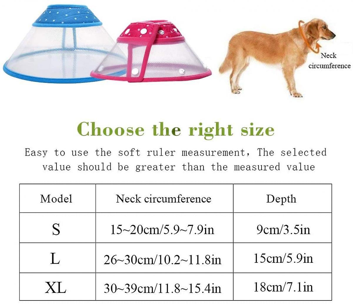 Foto 2 pulgar | Collar De Perro Ajustable Recovery Dog Cone Para Perros Y Gatos - Venta Internacional.