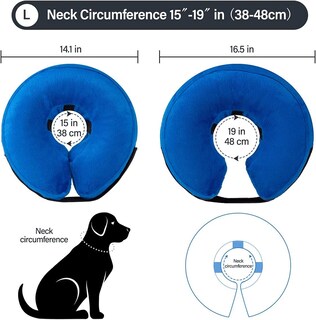 Foto 3 | Collar Inflable En Forma De Cono De Recuperación Para Perros Y Gatos - Venta Internacional.