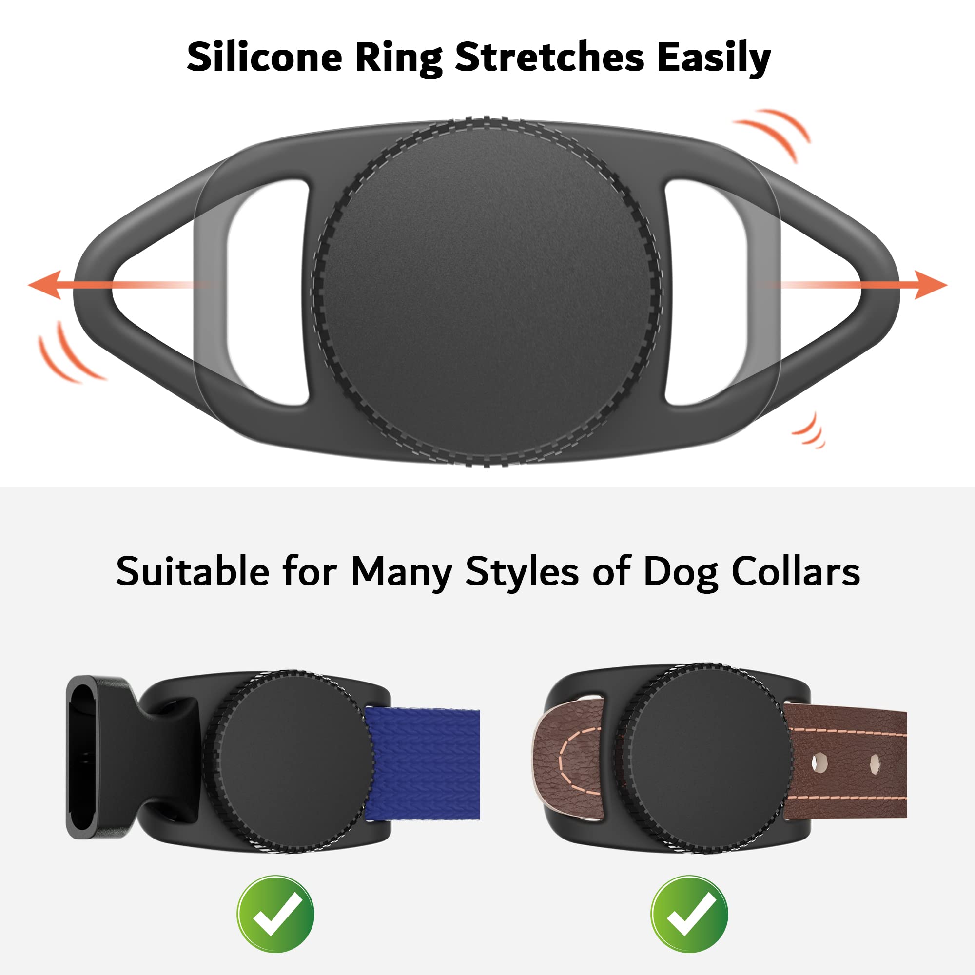 Foto 4 pulgar | Soporte Para Collares De Perro Airtag Pzoz A Prueba De Agua Para Apple (paquete De 2) - Venta Internacional.
