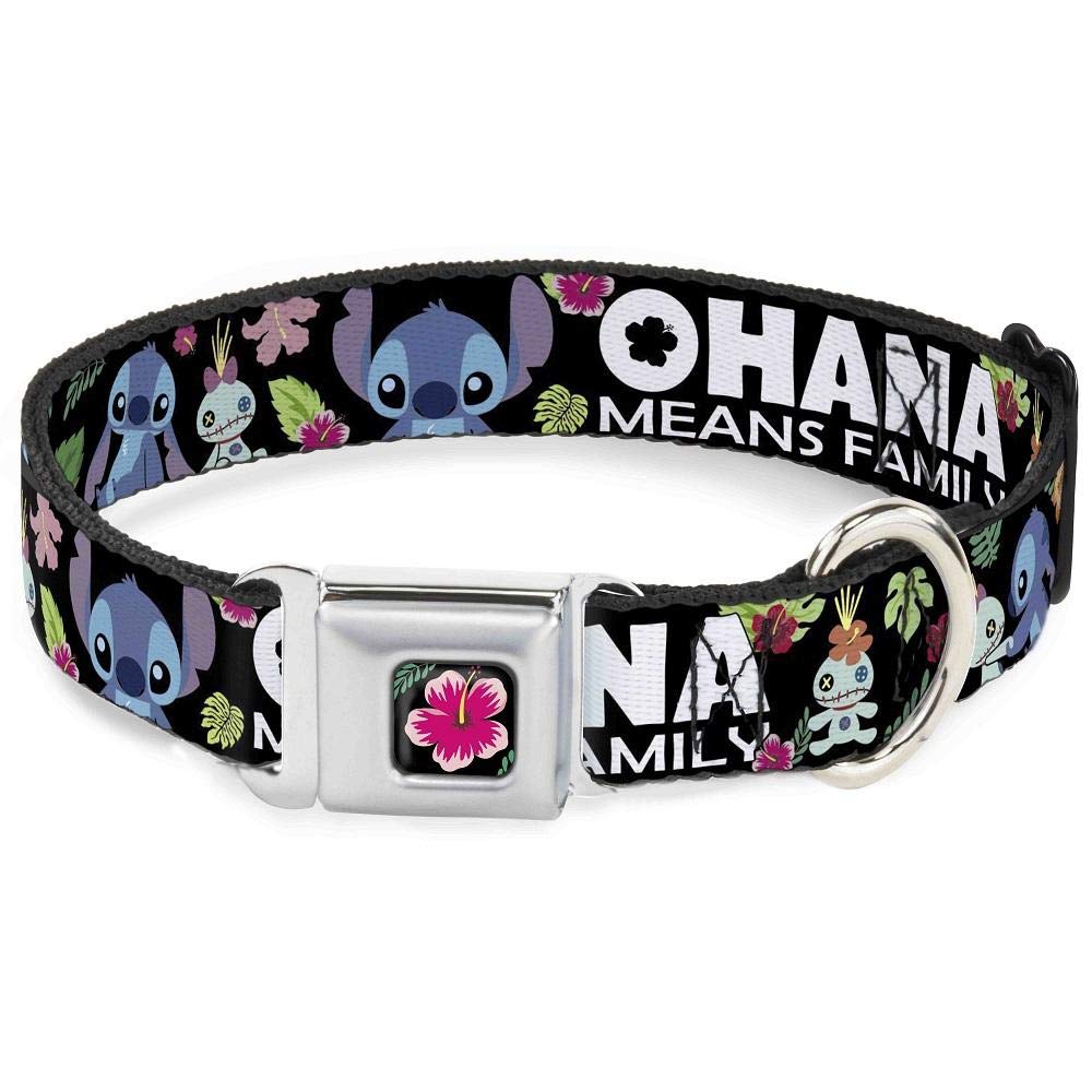 Foto 2 pulgar | Collar Para Perros Con Cierre De Hebilla Lilo & Stitch Ohana Significa Familia - Venta Internacional.