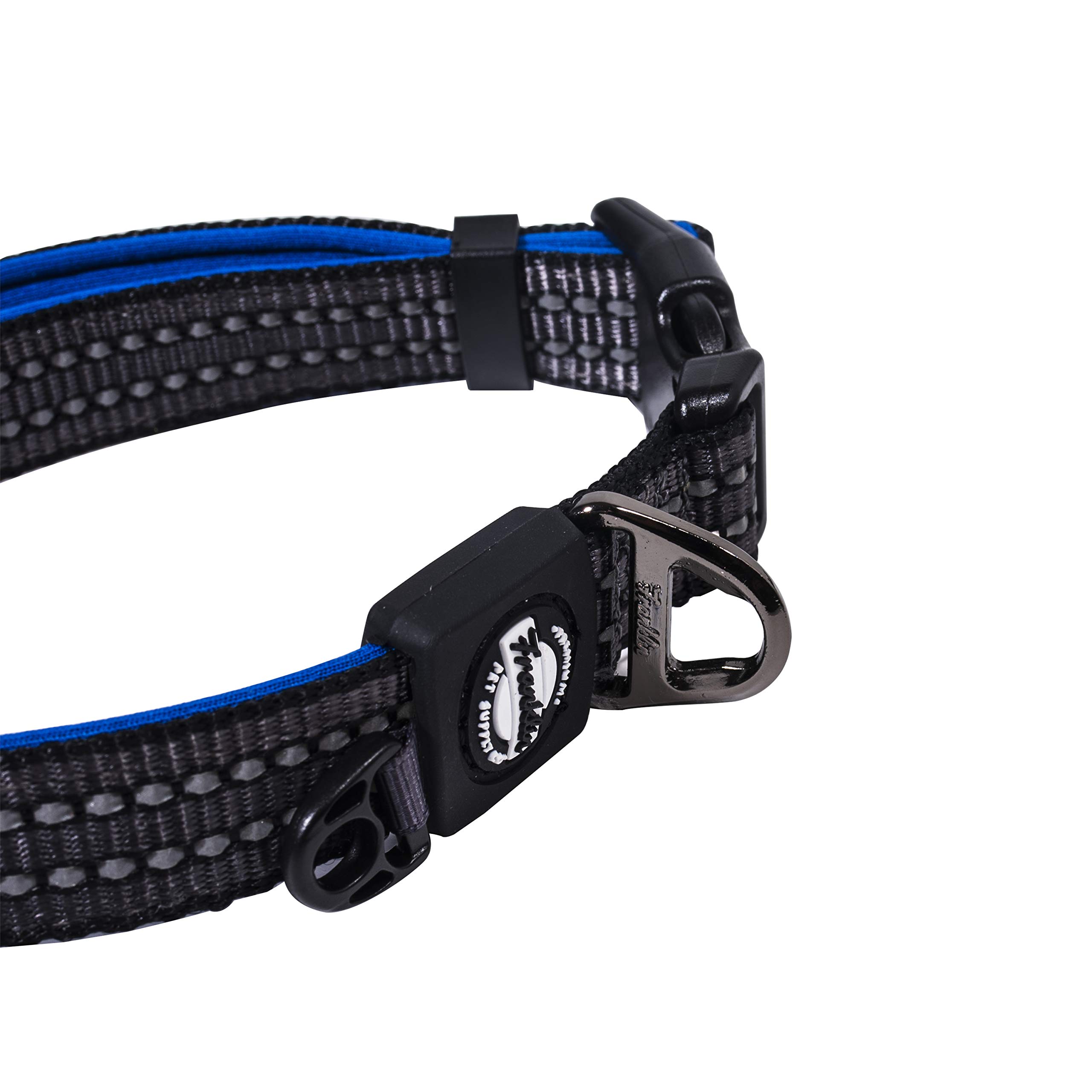 Foto 4 pulgar | Collar Para Perro Franklin Sports De Neopreno Reflectante Pequeño Azul - Venta Internacional