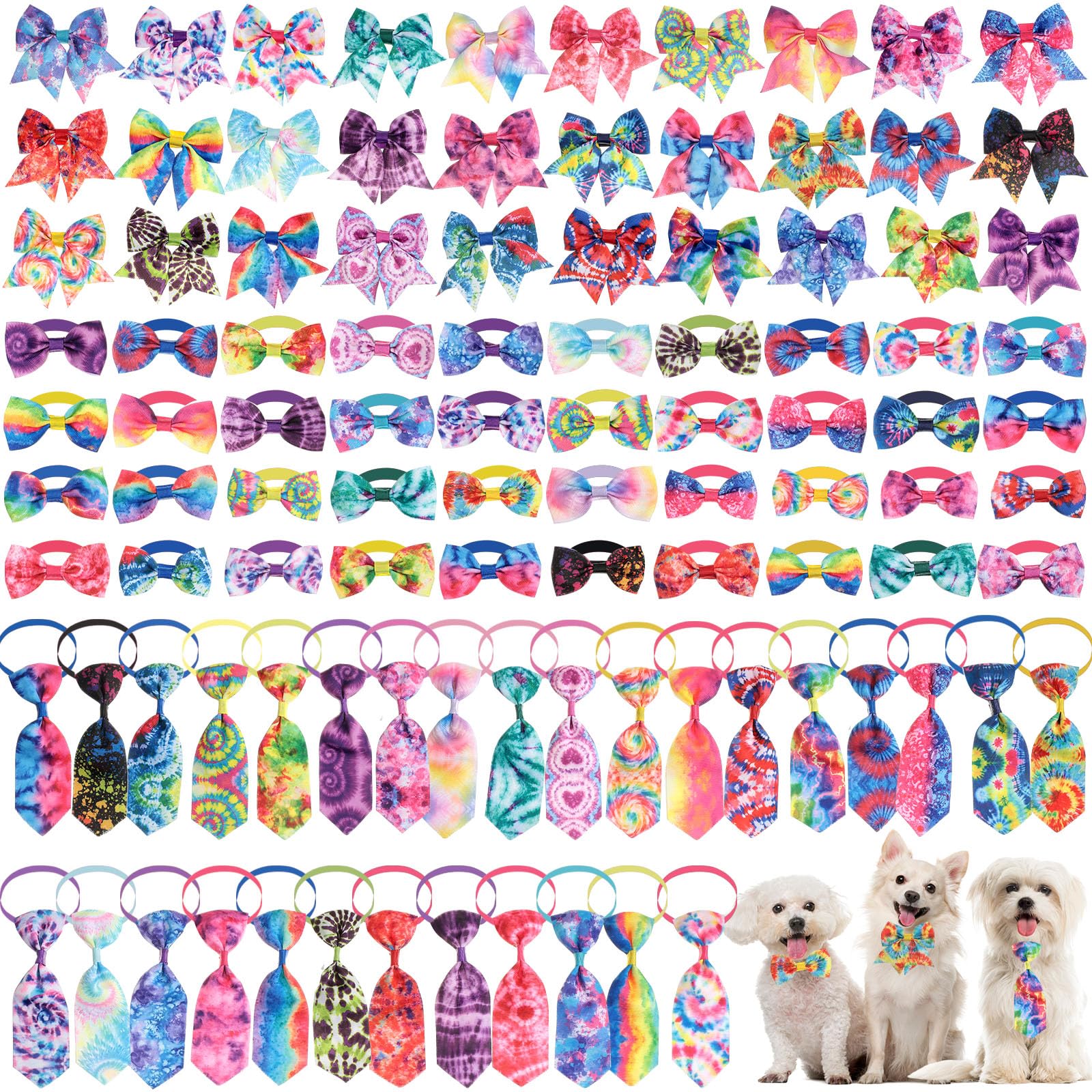 Juego De Corbatas Para Perros Reginary, 100 Piezas, Para Perros Pequeños Y Medianos - Venta Internacional.