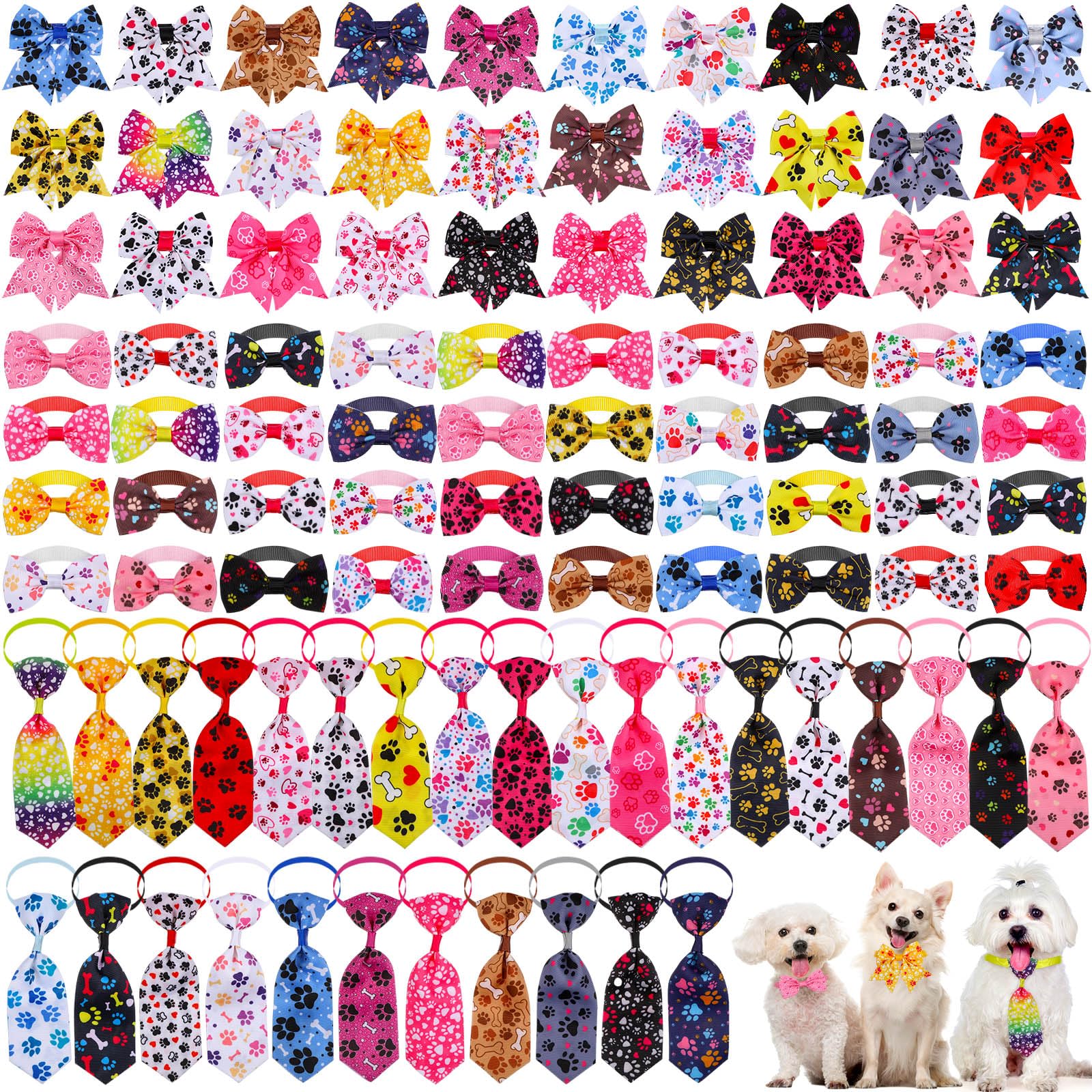 Foto 2 pulgar | Juego De Corbatas Para Perros Reginary, 100 Piezas, Para Perros Pequeños Y Medianos - Venta Internacional.