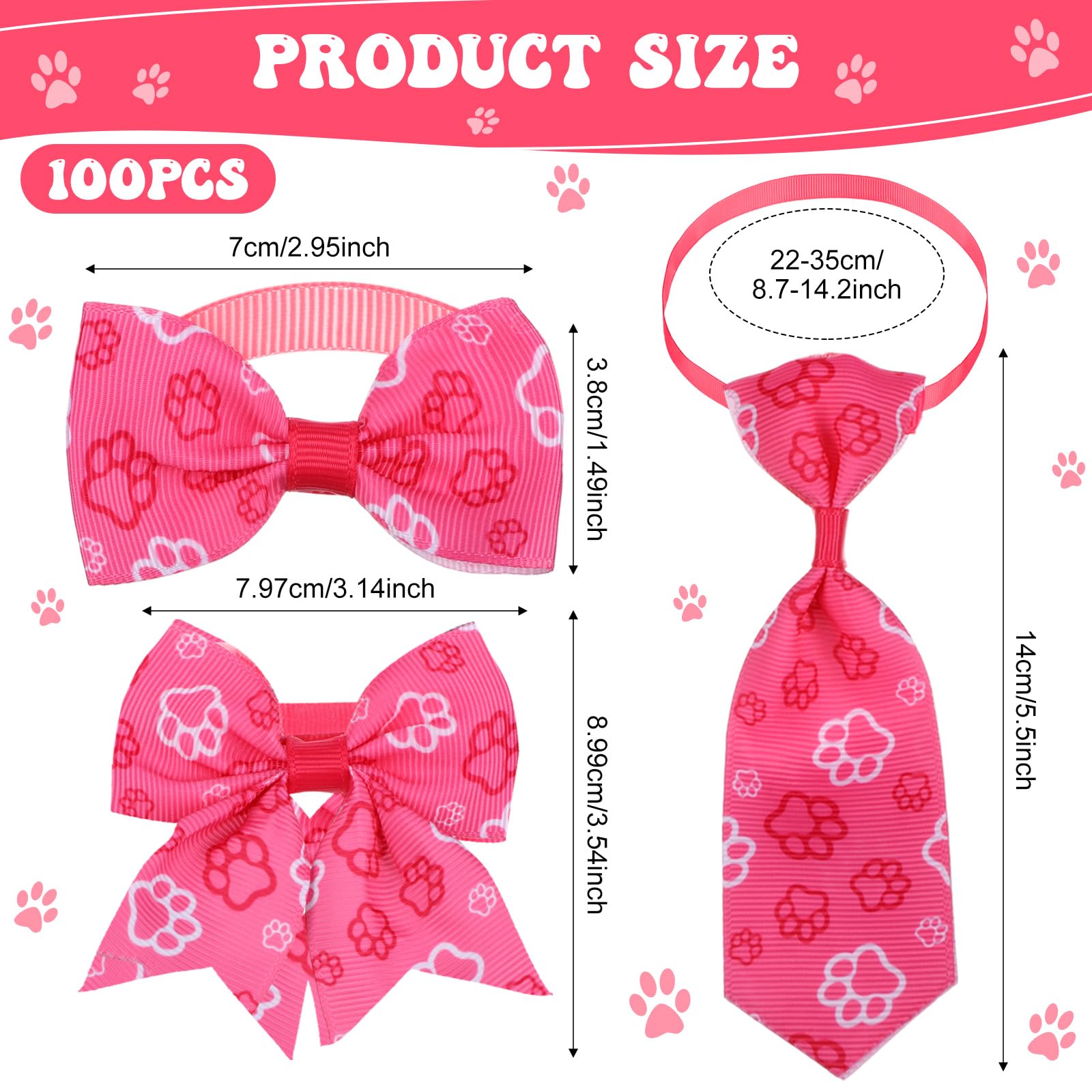 Foto 2 | Juego De Corbatas Para Perros Reginary, 100 Piezas, Para Perros Pequeños Y Medianos - Venta Internacional.