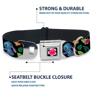Foto 4 | Collar Para Mascotas Con Hebilla Disney Stitch Scrump Tropical Flora - Venta Internacional.