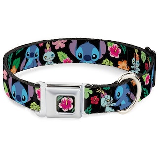 Foto 1 | Collar Para Mascotas Con Hebilla Disney Stitch Scrump Tropical Flora - Venta Internacional.