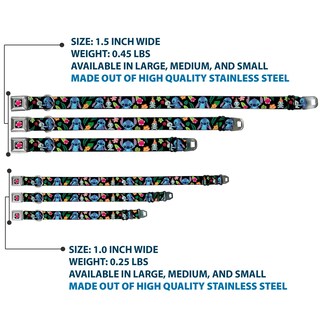 Foto 3 | Collar Para Mascotas Con Hebilla Disney Stitch Scrump Tropical Flora - Venta Internacional.