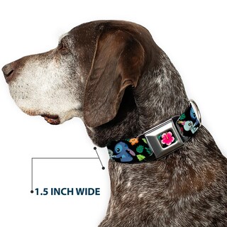 Foto 7 | Collar Para Mascotas Con Hebilla Disney Stitch Scrump Tropical Flora - Venta Internacional.