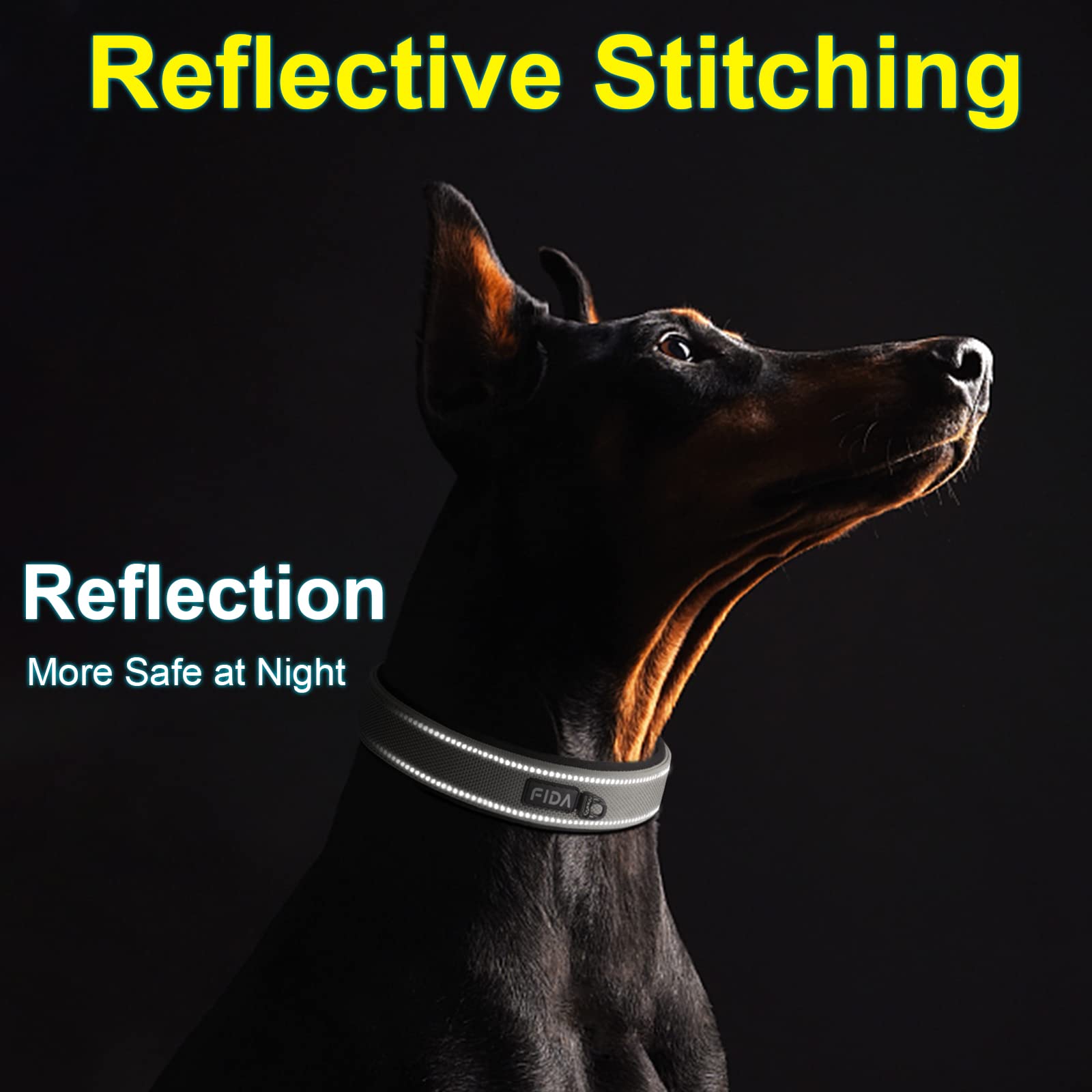 Foto 5 | Collar Para Perros Fida Heavy Duty, Acolchado De Neopreno, Para Razas Medianas - Venta Internacional.