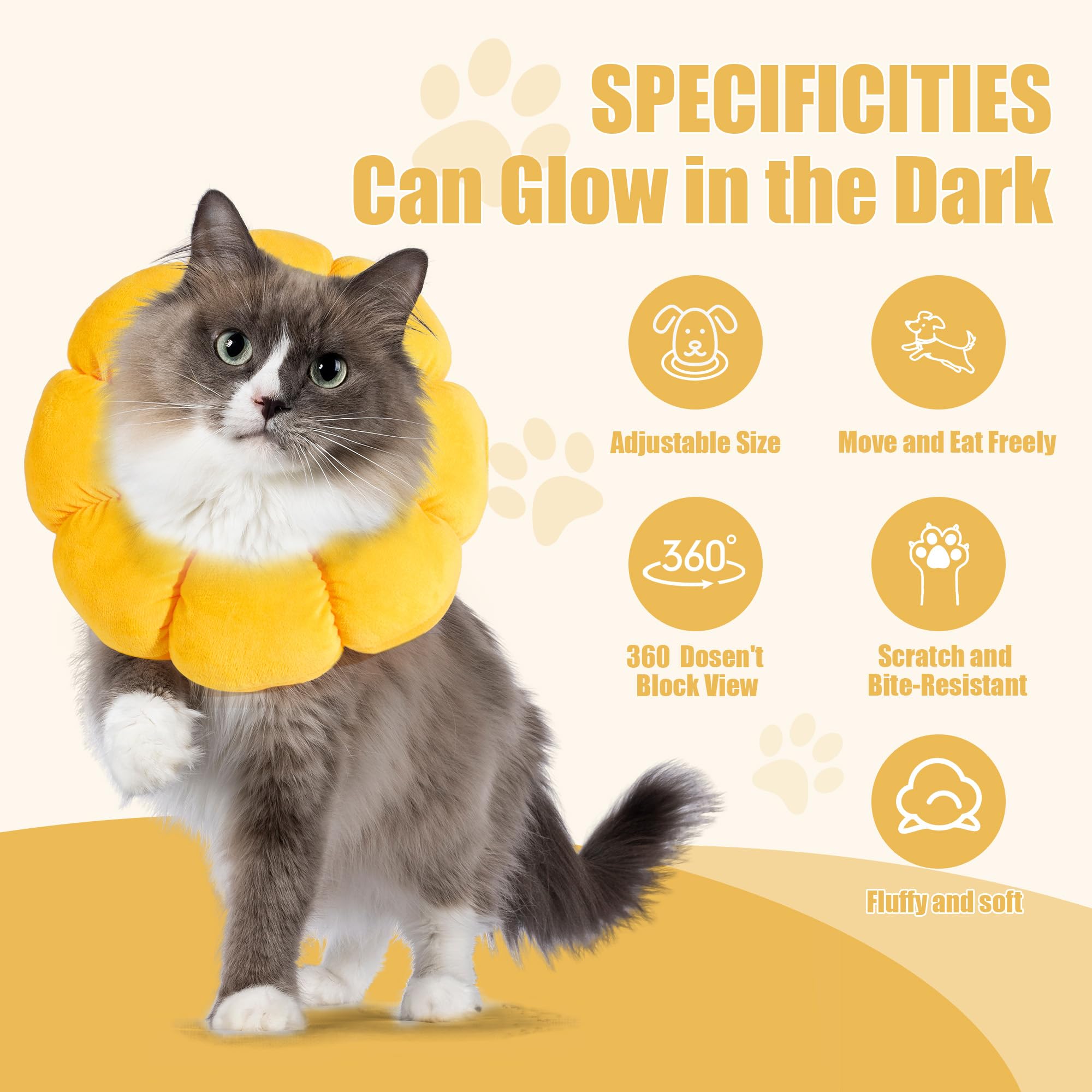 Foto 4 pulgar | Soft Dog Cone Hombys Para Perros Y Gatos Con Forma De Flor Xxxl - Venta Internacional.