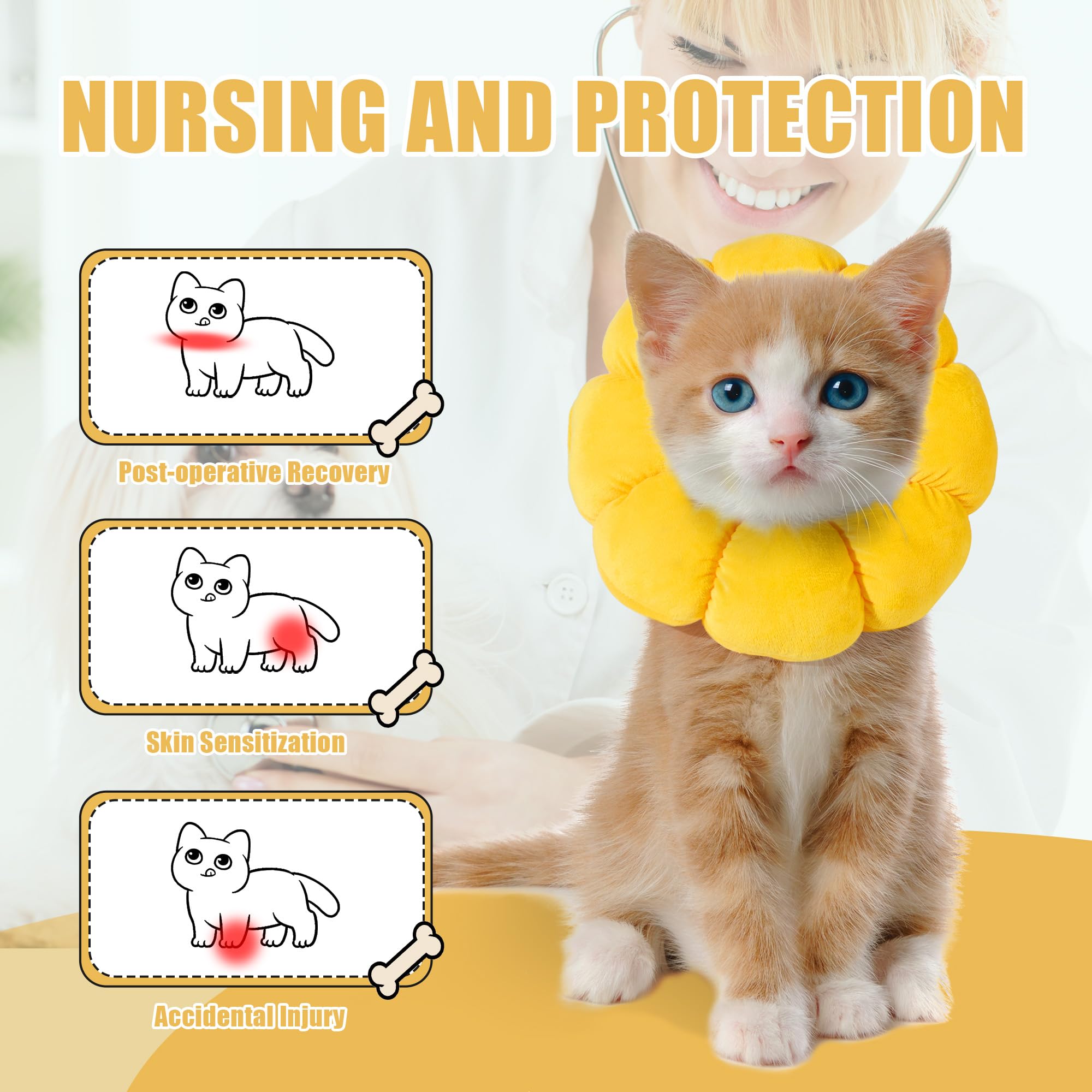 Foto 5 pulgar | Soft Dog Cone Hombys Para Perros Y Gatos Con Forma De Flor Xxxl - Venta Internacional.