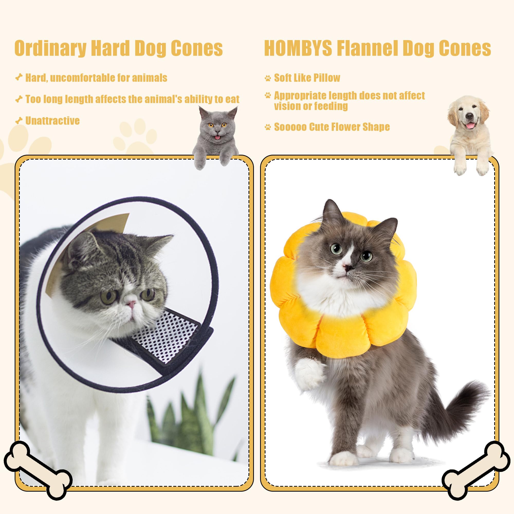 Foto 6 pulgar | Soft Dog Cone Hombys Para Perros Y Gatos Con Forma De Flor Xxxl - Venta Internacional.