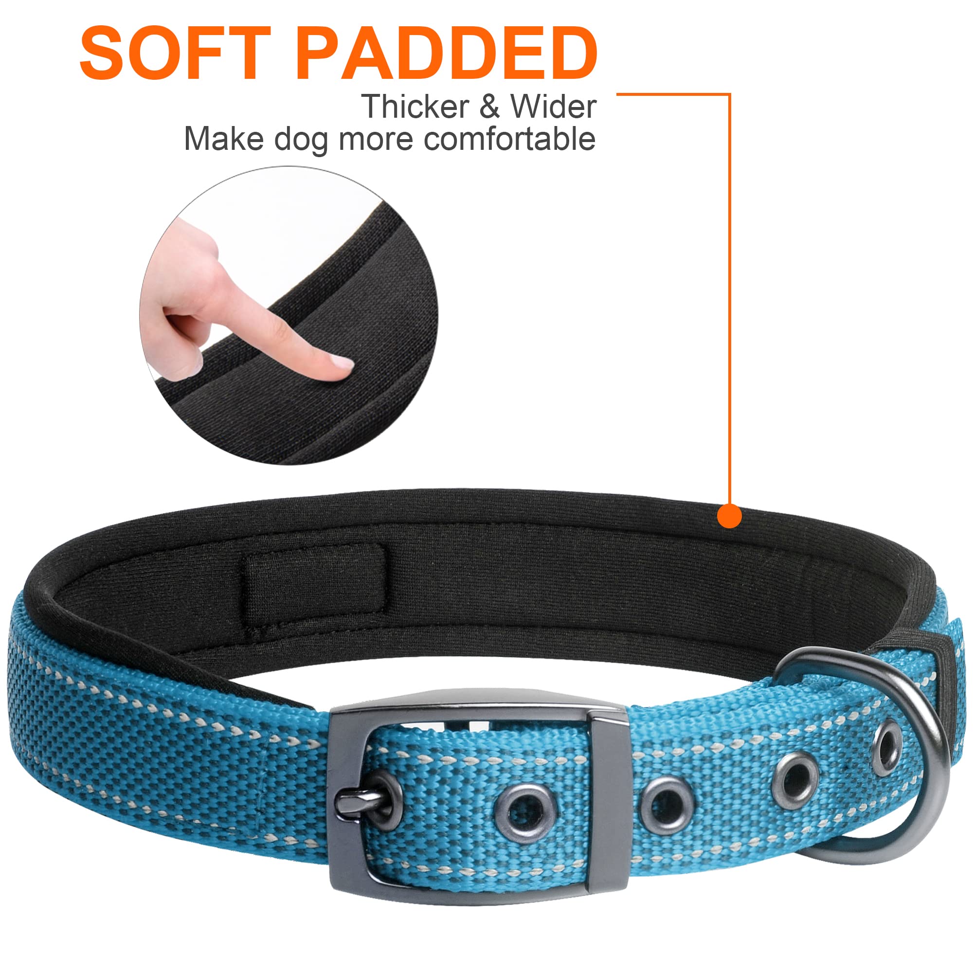 Foto 5 pulgar | Collar Para Perros Fida Heavy Duty, Acolchado De Neopreno, Para Razas Medianas - Venta Internacional.