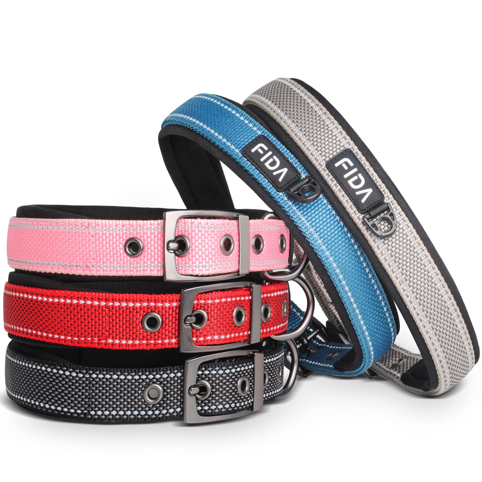 Foto 3 pulgar | Collar Para Perro Fida Heavy Duty, Ultracómodo, Acolchado De Neopreno - Venta Internacional.