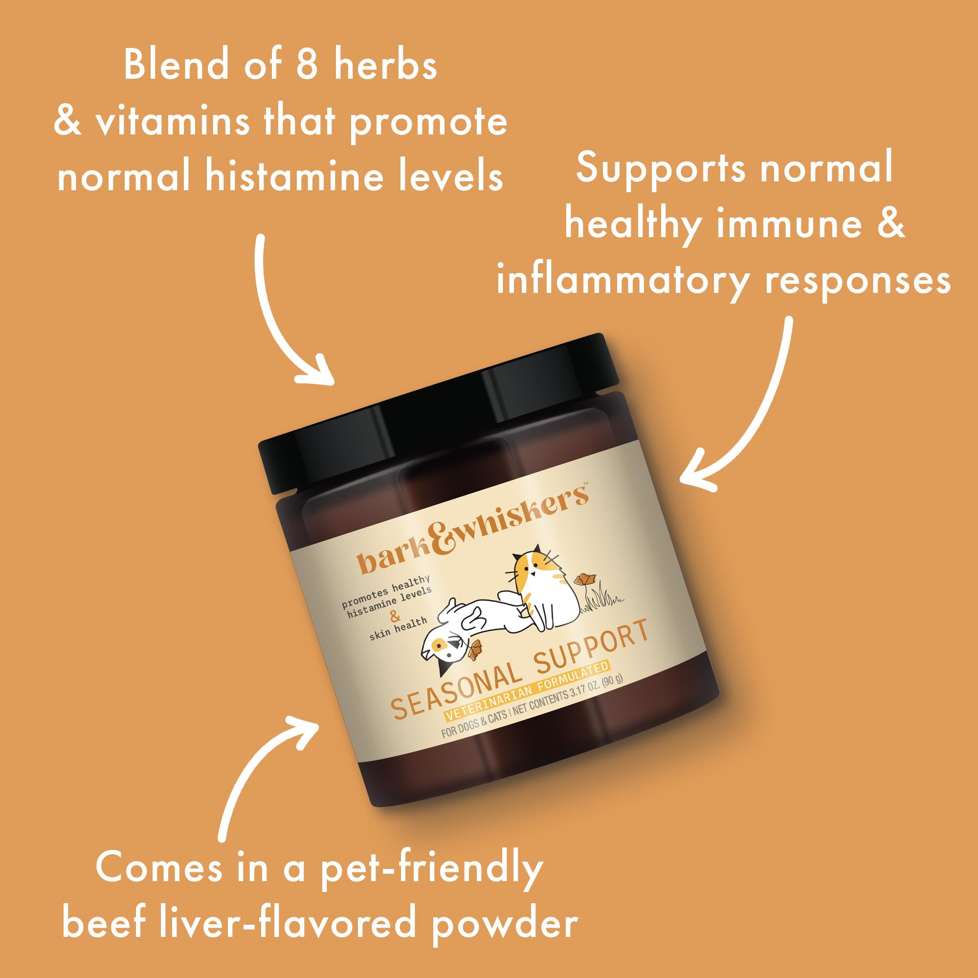 Foto 5 | Suplemento Dr. Mercola Bark & Whiskers Seasonal Support para Mascota 90 G - Venta Internacional