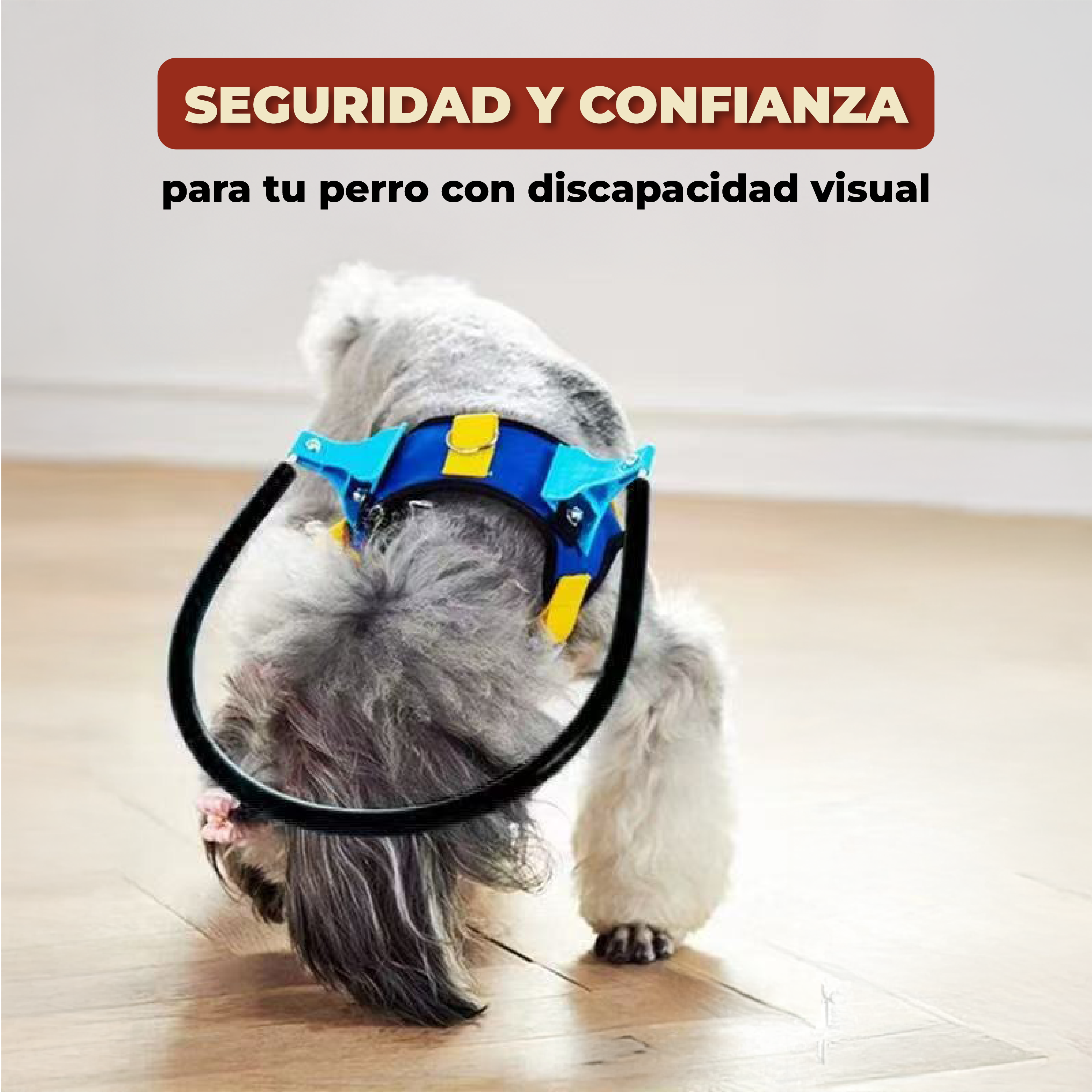 Foto 4 pulgar | Arnés Protector para Perros Ciegos Anticolisión Xs