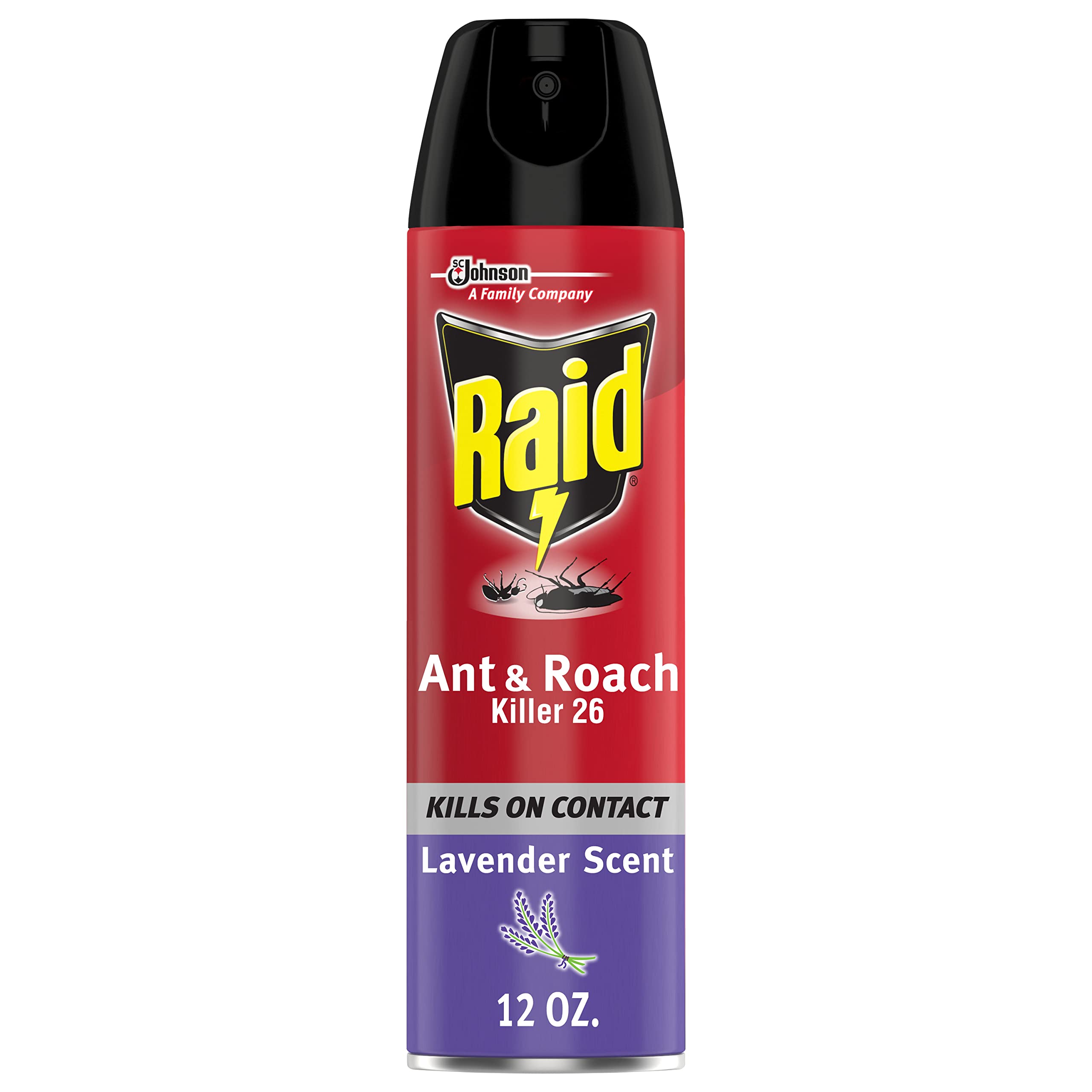 Spray Insecticida Raid Ant & Roach Con Aroma A Lavanda, 355 Ml - Venta Internacional.