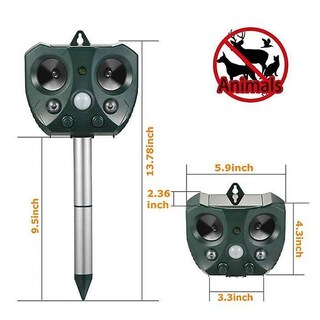 Foto 1 | Repelente Solar Ultrasónico Para Mapaches, Gatos Y Perros - Venta Internacional.