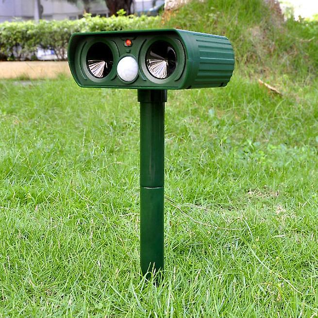 Foto 2 pulgar | Repelente De Animales Huoguo Recarga Solar Ultrasónica Verde - Venta Internacional.