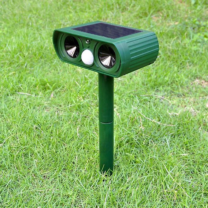 Foto 4 pulgar | Repelente De Animales Huoguo Recarga Solar Ultrasónica Verde - Venta Internacional.