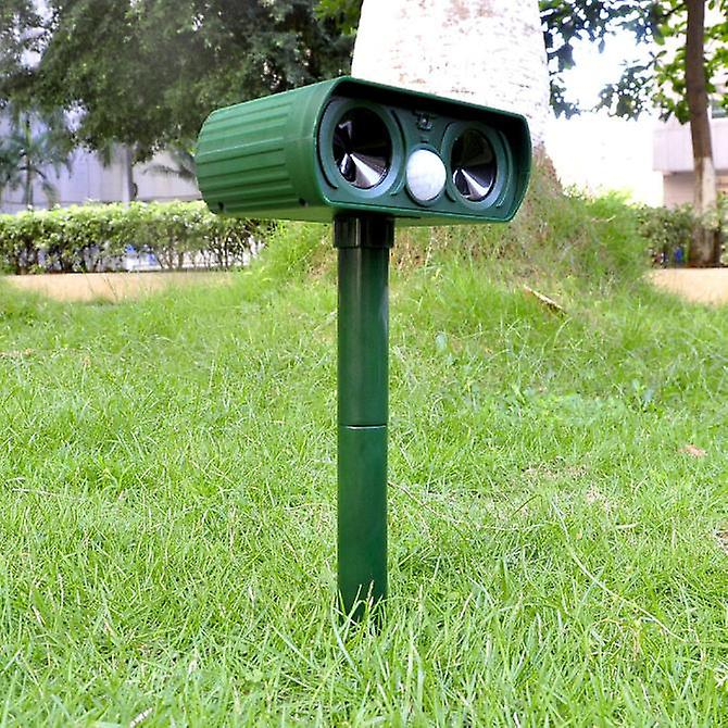 Foto 6 pulgar | Repelente De Animales Huoguo Recarga Solar Ultrasónica Verde - Venta Internacional.
