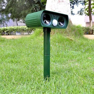 Foto 5 | Repelente De Animales Huoguo Recarga Solar Ultrasónica Verde - Venta Internacional.