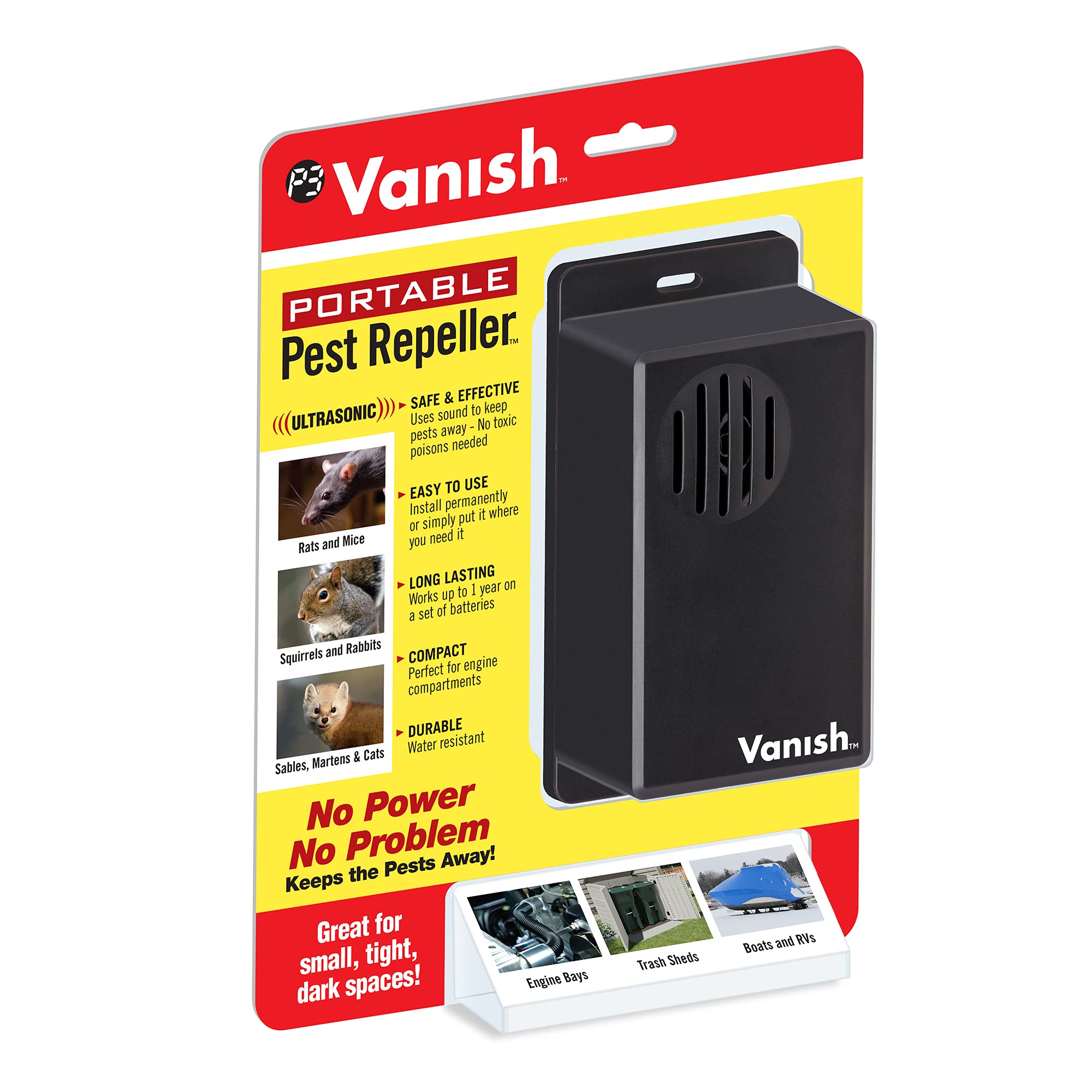 Foto 6 | El Repelente De Plagas Portátil Vanish Utiliza El Sonido Para Mantener Alejadas A Las Plagas - Venta Internacional.