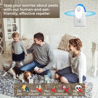 Foto 3 | Repelente Ultrasónico De Plagas Mitxpc, Paquete De 6 Unidades Para Roedores E Insectos - Venta Internacional.
