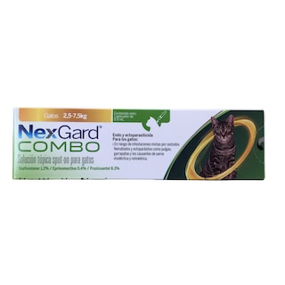 Foto 1 | Nexgard Combo Pipeta Antiparasitaria Interna Y Externa Para Gato, 2.5 A 7.5 Kg