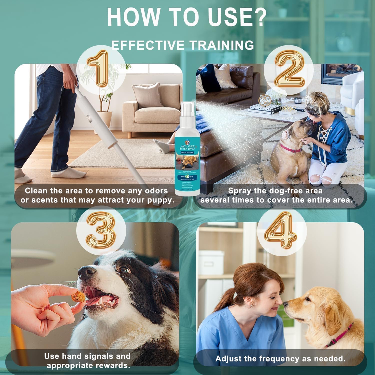 Foto 6 pulgar | Spray Antimasticable De Té Santo No Masticable Para Perros, 2 X 100 Ml, 200 Ml - Venta Internacional.