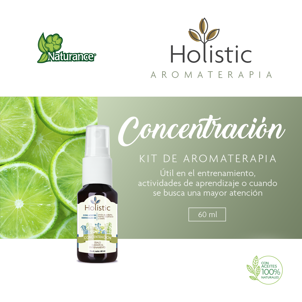 Foto 3 | Naturance Holistic Kit De Aromaterapia De Concentración Para Perro Con 60 Mililítros