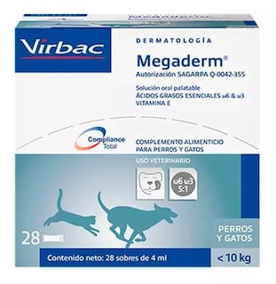 Foto 1 | Megaderm Virbac Acidos Grasos Esenciales 28 Sobres Líquido